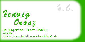 hedvig orosz business card